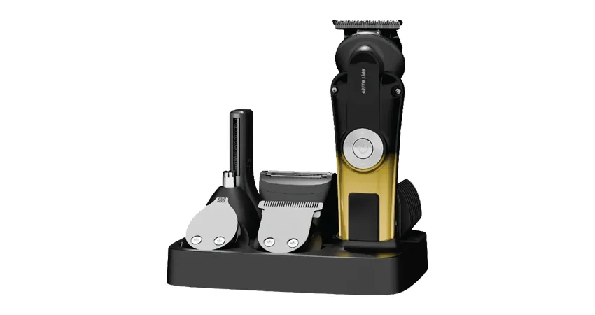 Green Lion 6 in 1 Trim Pro Grooming Kit - Black